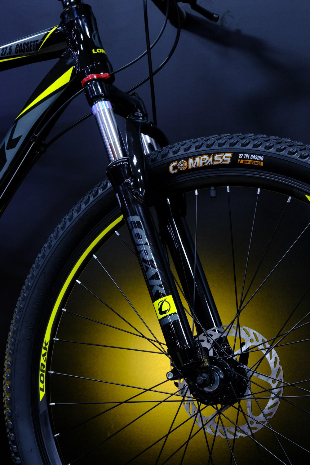 LORAK Safe 27,5 Cassete Чёрный/Жёлтый