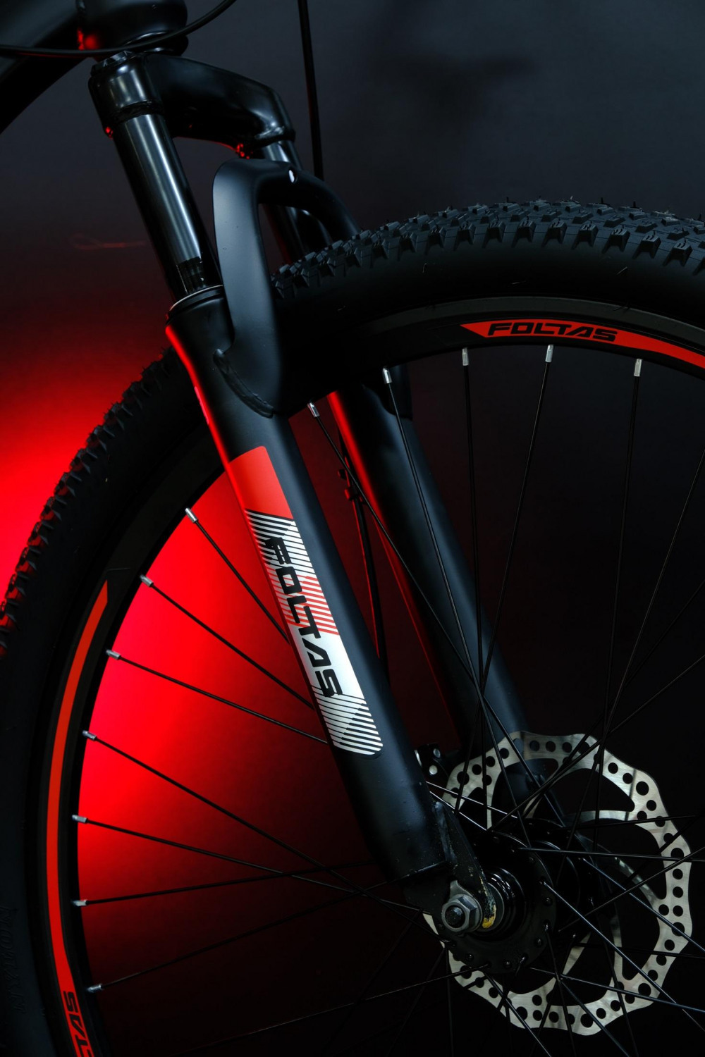 FOLTAS 27,5 - 17р Матовый Чёрный/Красный