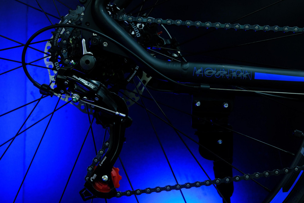 LORAK M-07 Prom Матовый Чёрный/Синий 19р (на рост 171-182)